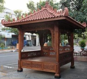 Jual Gazebo Ukiran Jati Jepara MU-GZ01