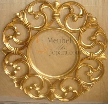 MU-PC06 Jual Cermin Bulat Gold Cantik