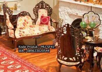 Kursi Sofa Kayu Jati Ukiran MU-SF41