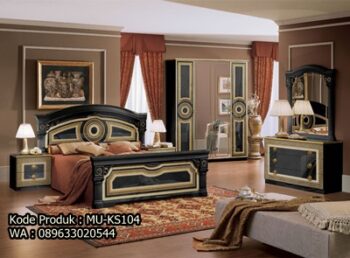 Set Kamar Tidur Antik Ukiran MU-KS104