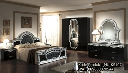 MU-KS107 Set Kamar Tidur Ukiran Silver