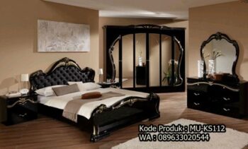 Set kamar Tidur Antik Desain Mewah MU-KS112
