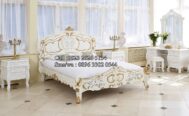 Tempat Tidur Racoco Mewah Gold White MU-KS99